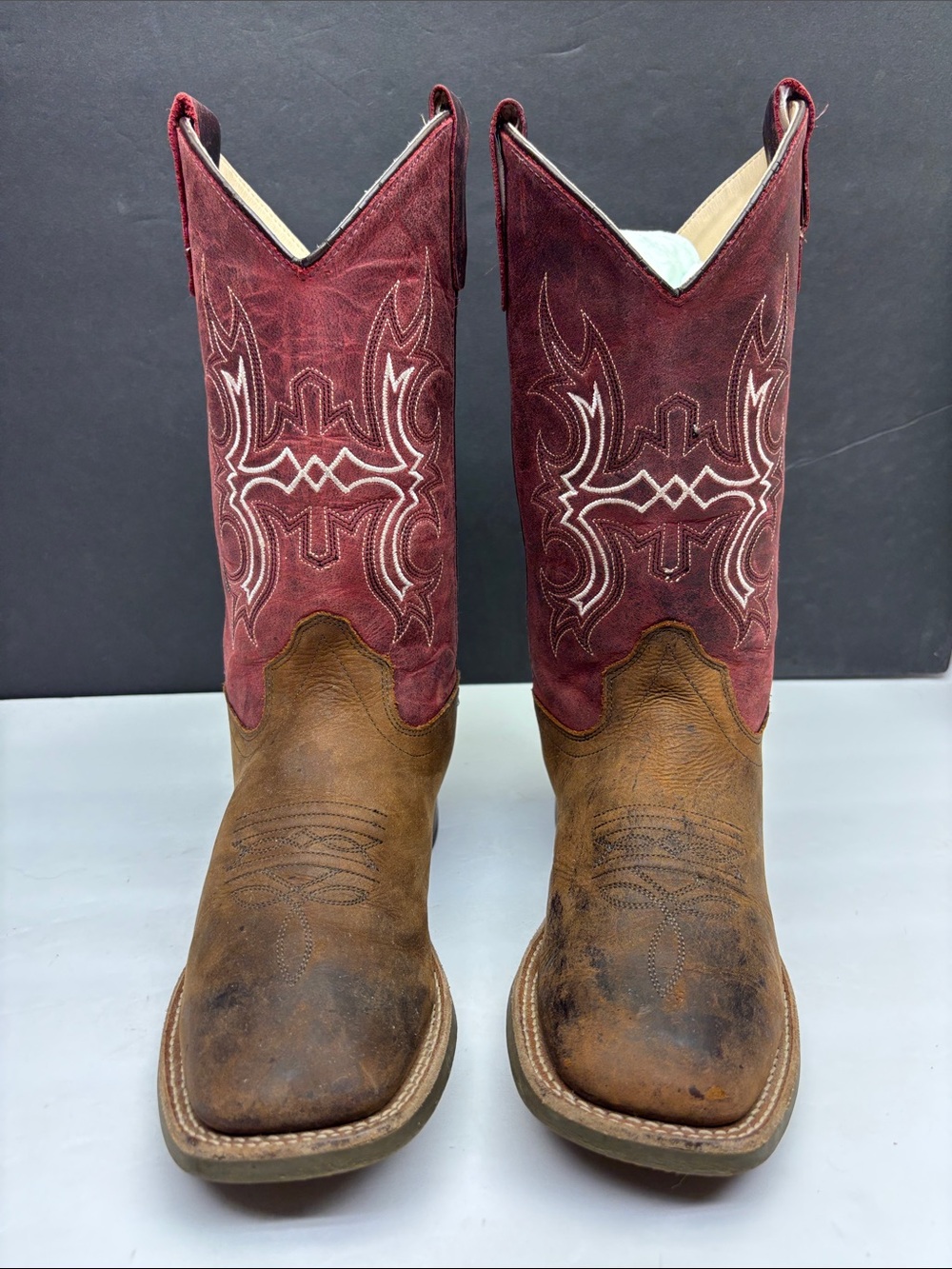 Old West Western boots for big boy, sz 5